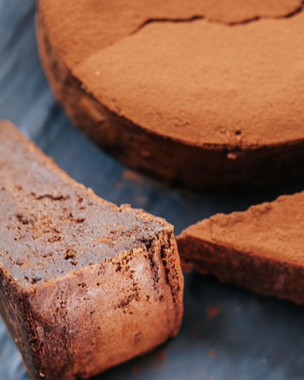 Flourless Chocolate Fudge Cake (gf,nf)